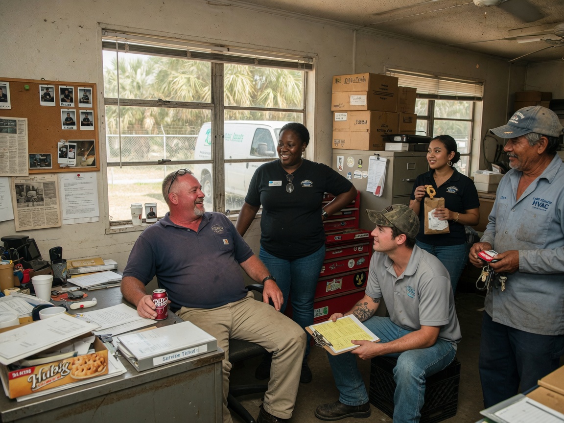 The AM Refrigeration team at work in Lake Charles