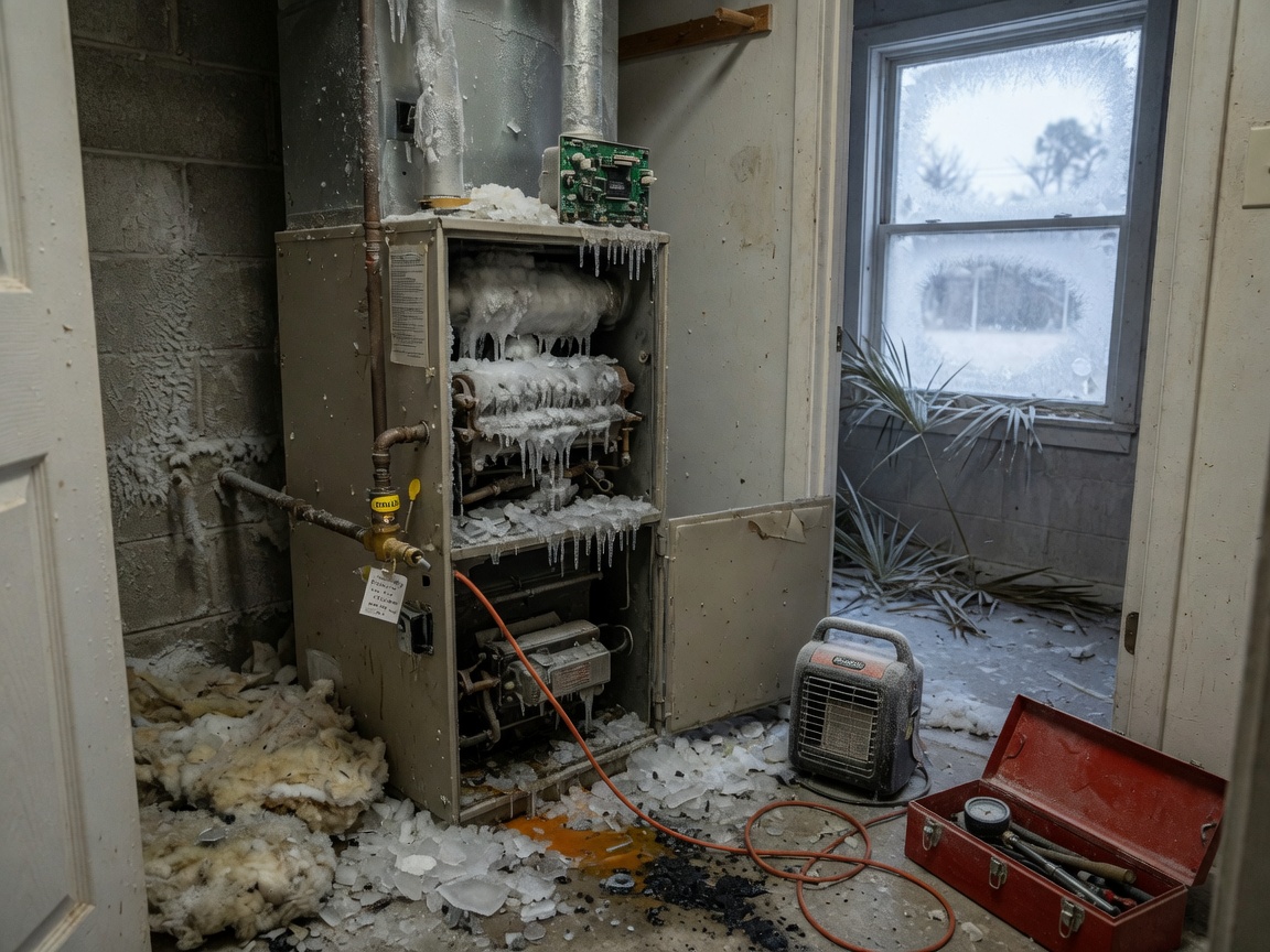 Ice and a Hard Freeze in SWLA: What the January 2026 Storm Did to Furnaces